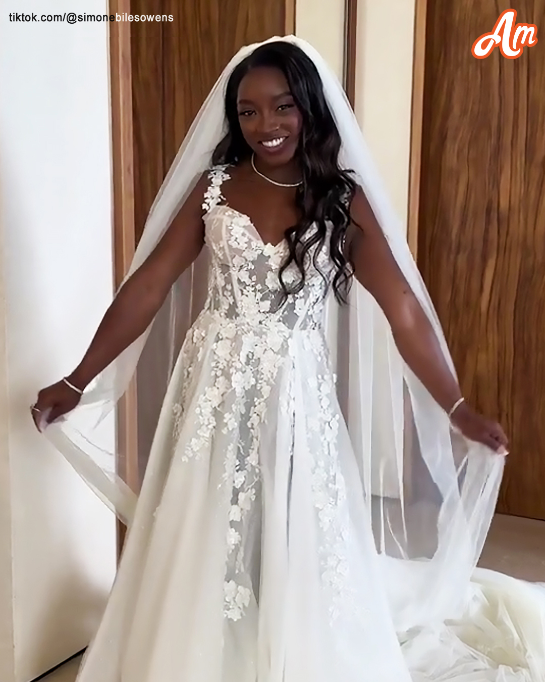 Simone Biles in 120 Wedding Dress Blasted for Unkempt Hair Olympic